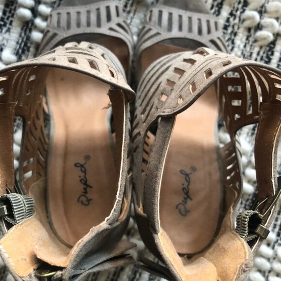 Open-toe chunky women heels - Picture 5 of 6